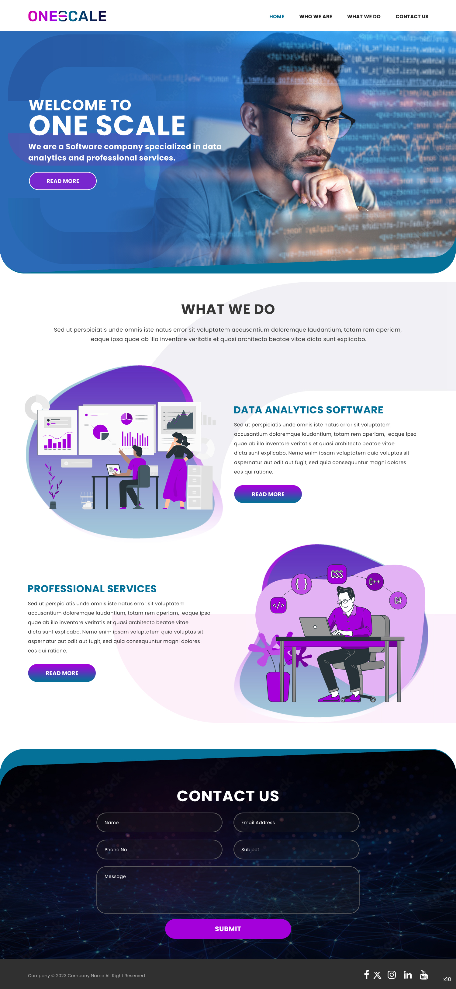 Web Design par pb pour OneScale | Design #31883689