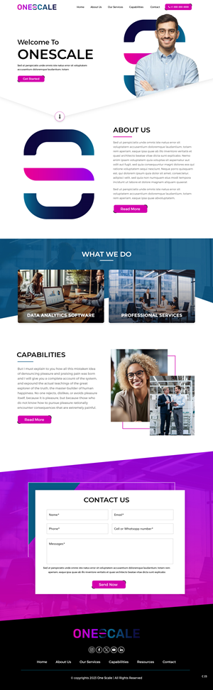 Web Design by pb for OneScale | Design: #31891238