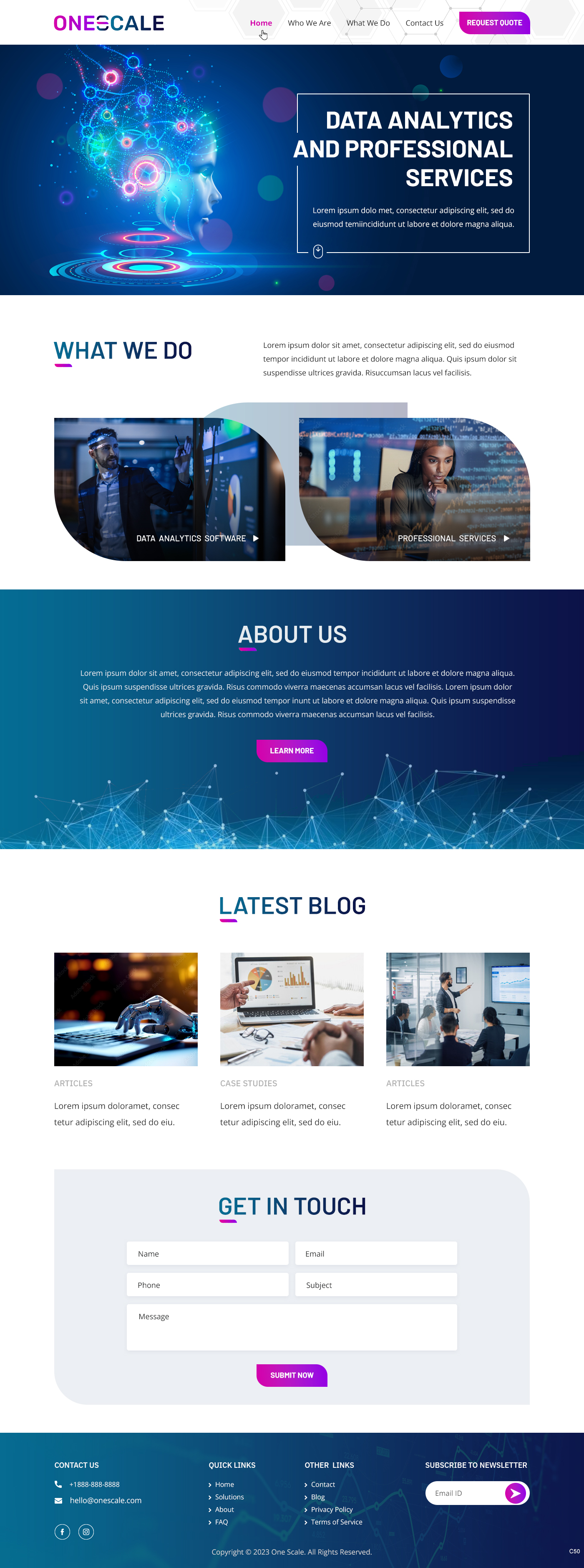 Web Design par pb pour OneScale | Design #31891239