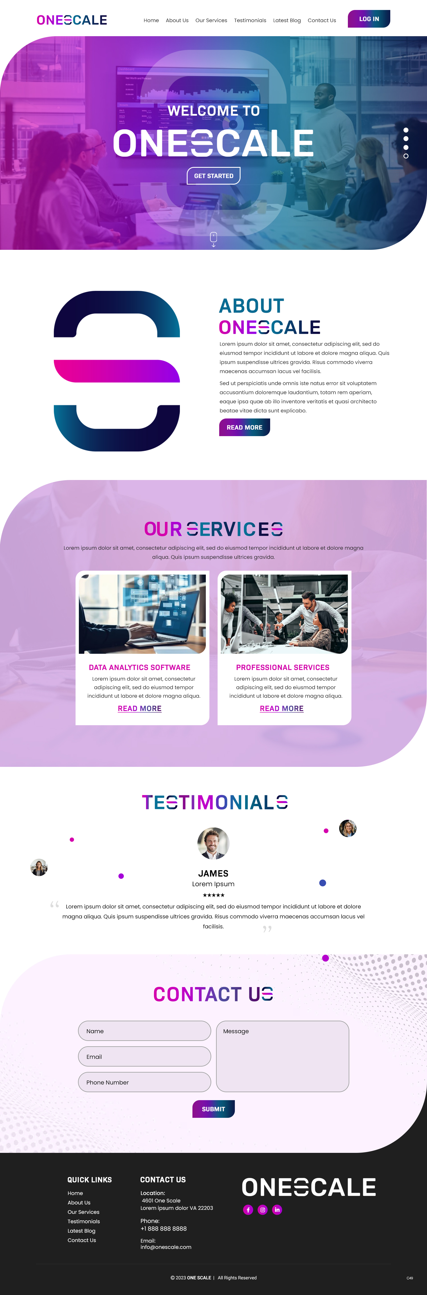 Web Design par pb pour OneScale | Design #31891240