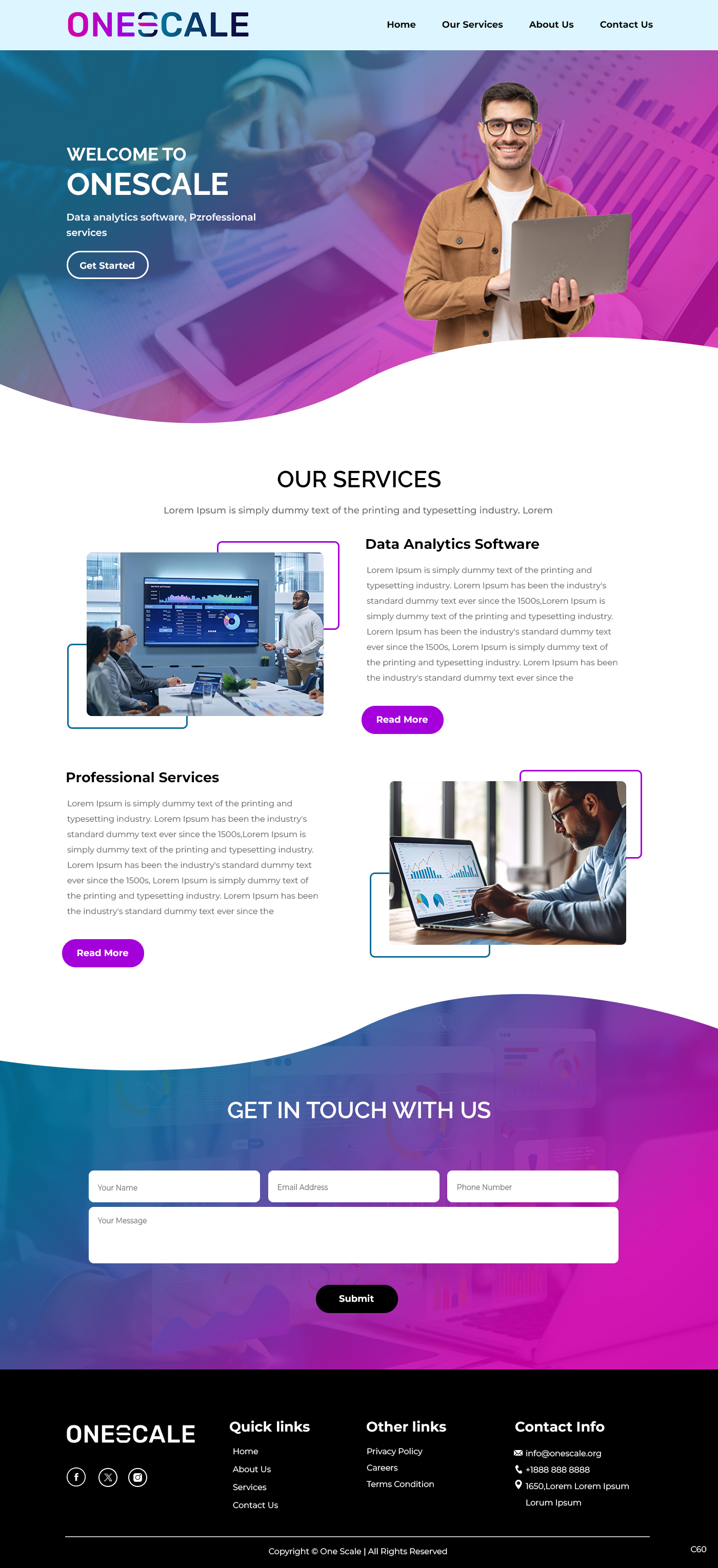 Web Design by pb for OneScale | Design #31891242