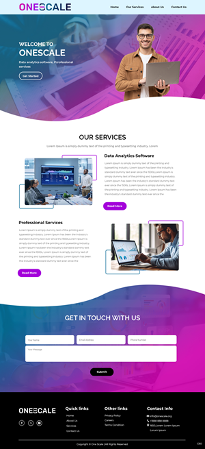 Web Design by pb for OneScale | Design: #31891242