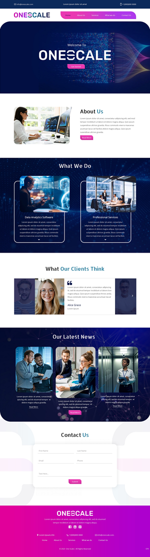 Web Design by pb for OneScale | Design: #31891245