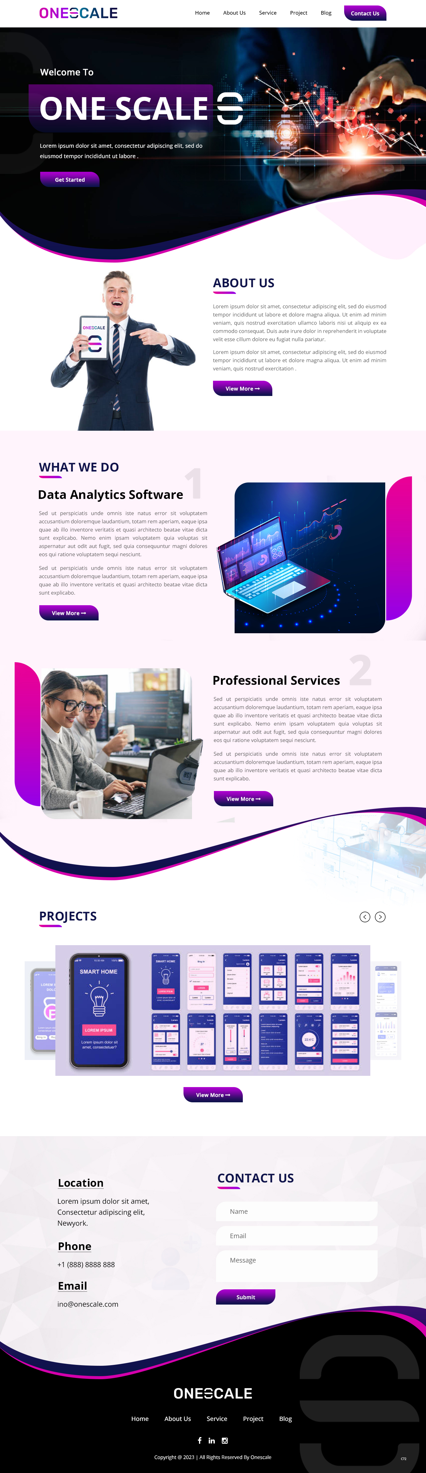 Diseño Web por pb para OneScale | Diseño #31891247