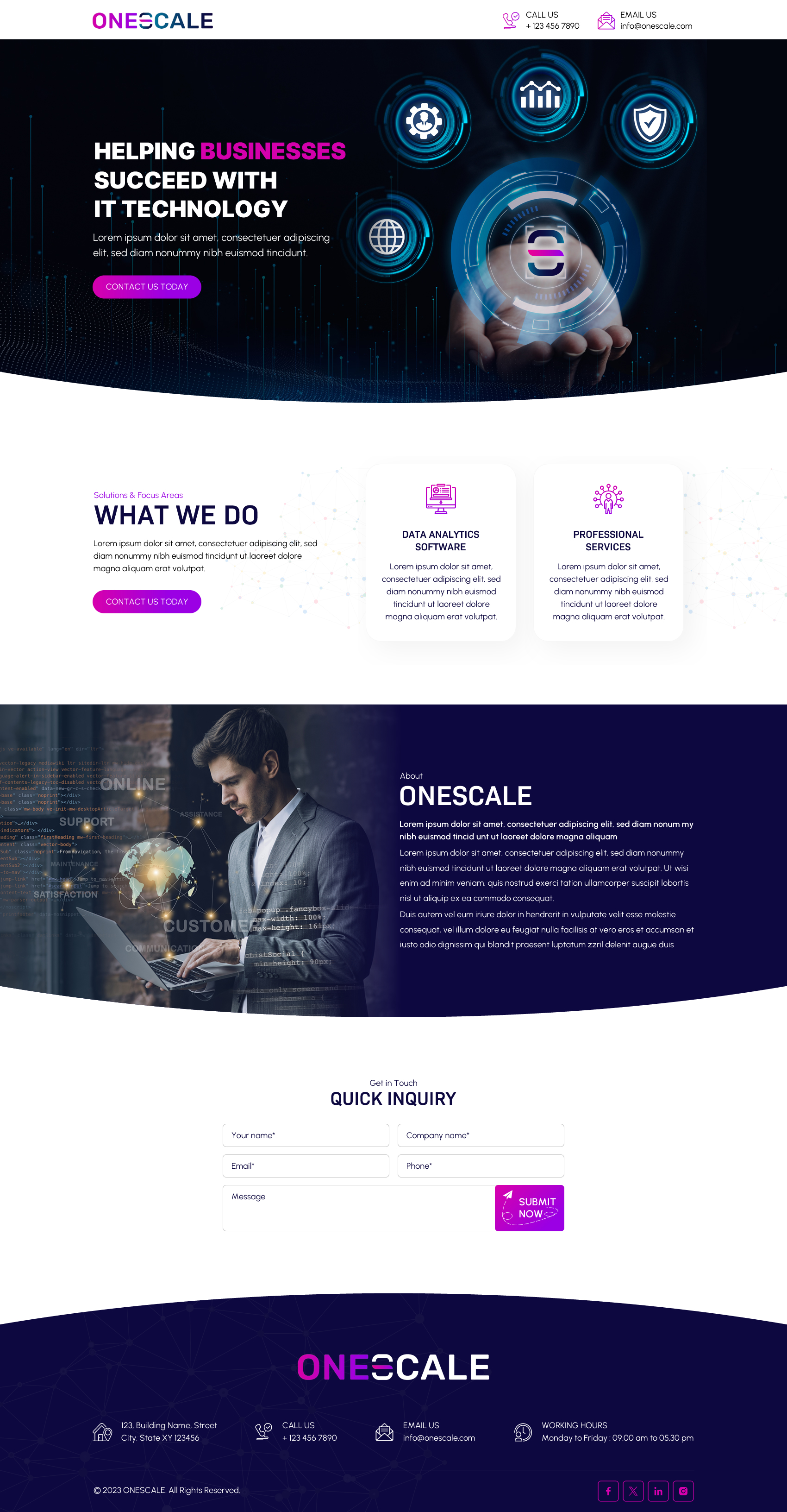 Web Design by Sbss for OneScale | Design #31883170