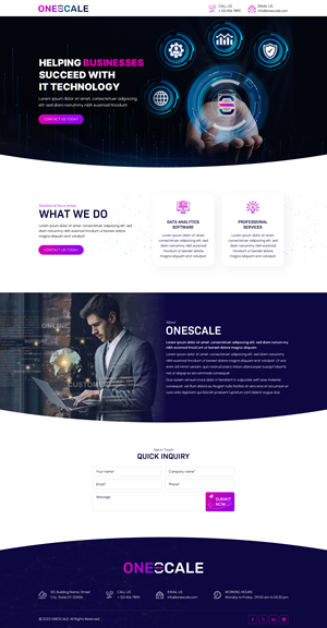 Web Design by Sbss for OneScale | Design: #31883170