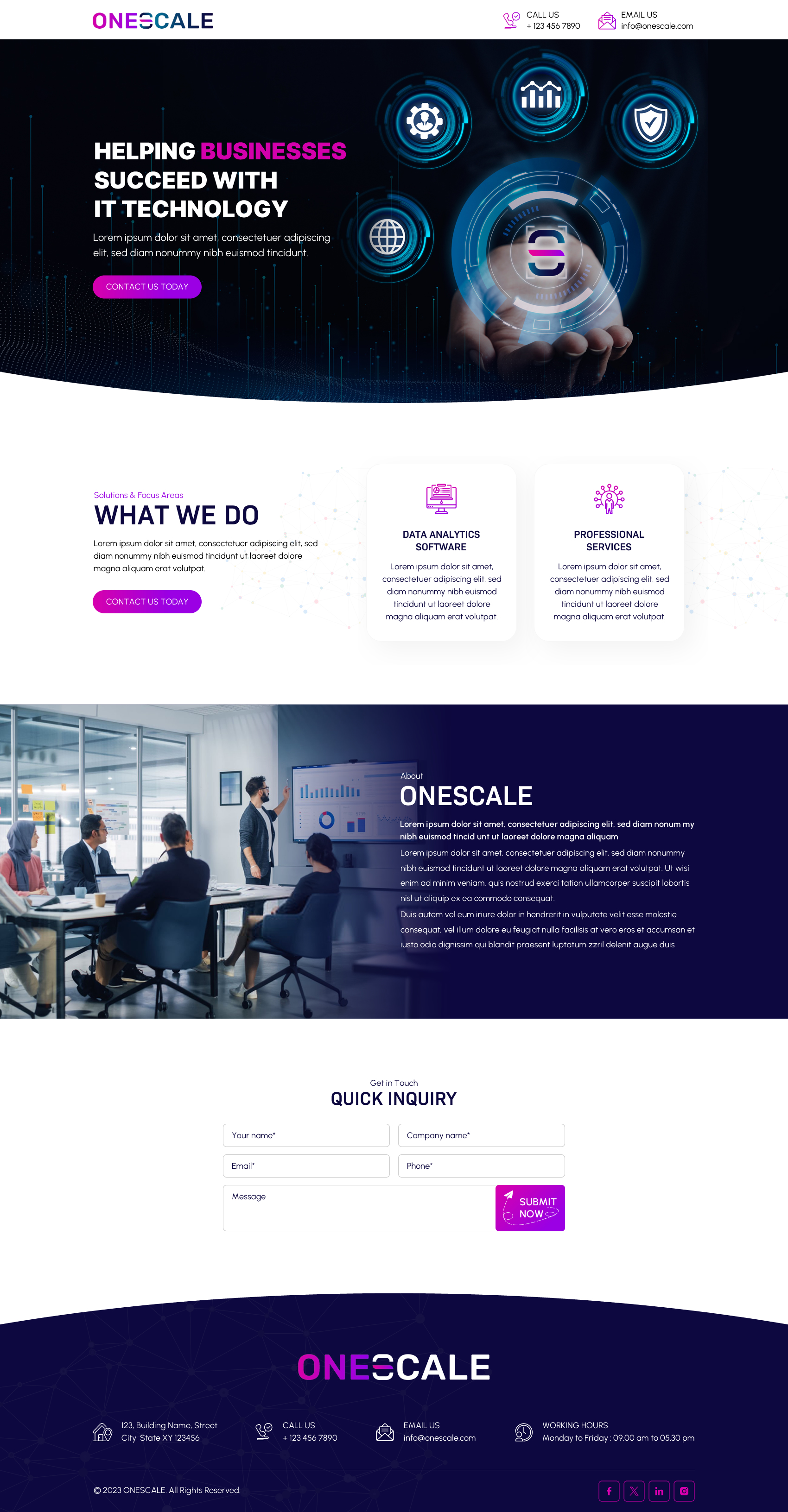 Web Design by Sbss for OneScale | Design #31883172