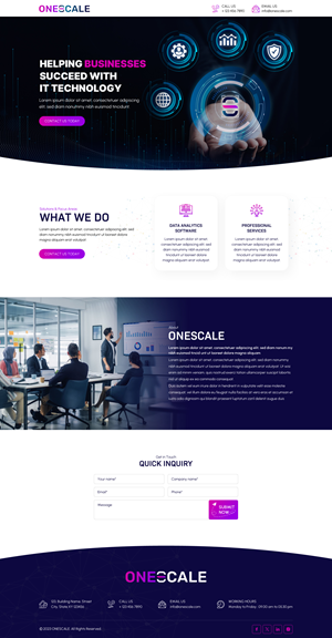 Web Design by Sbss for OneScale | Design: #31883172