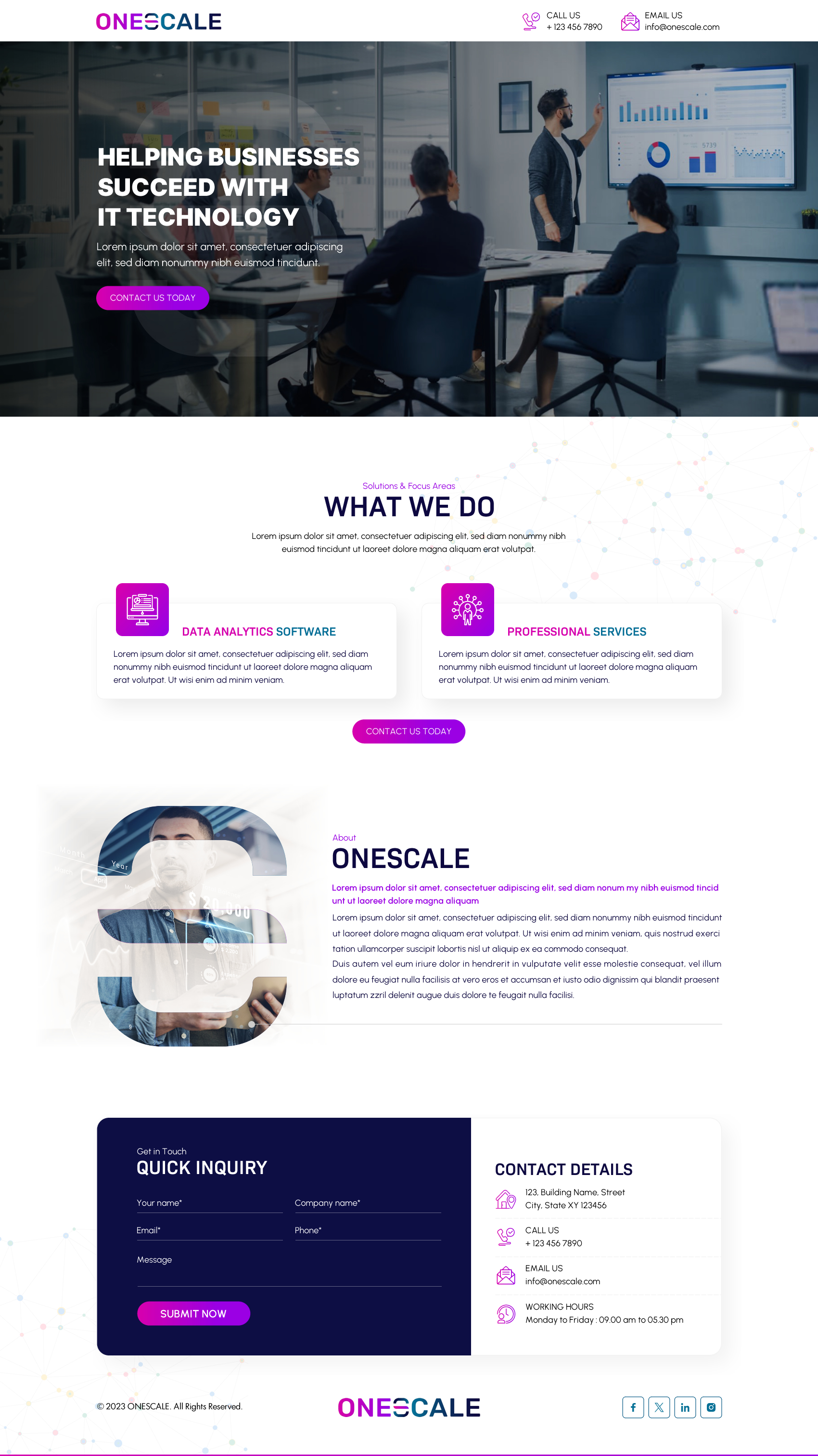 Web Design by Sbss for OneScale | Design #31883174