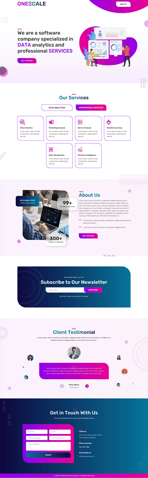 Web Design by Sbss for OneScale | Design: #31883332