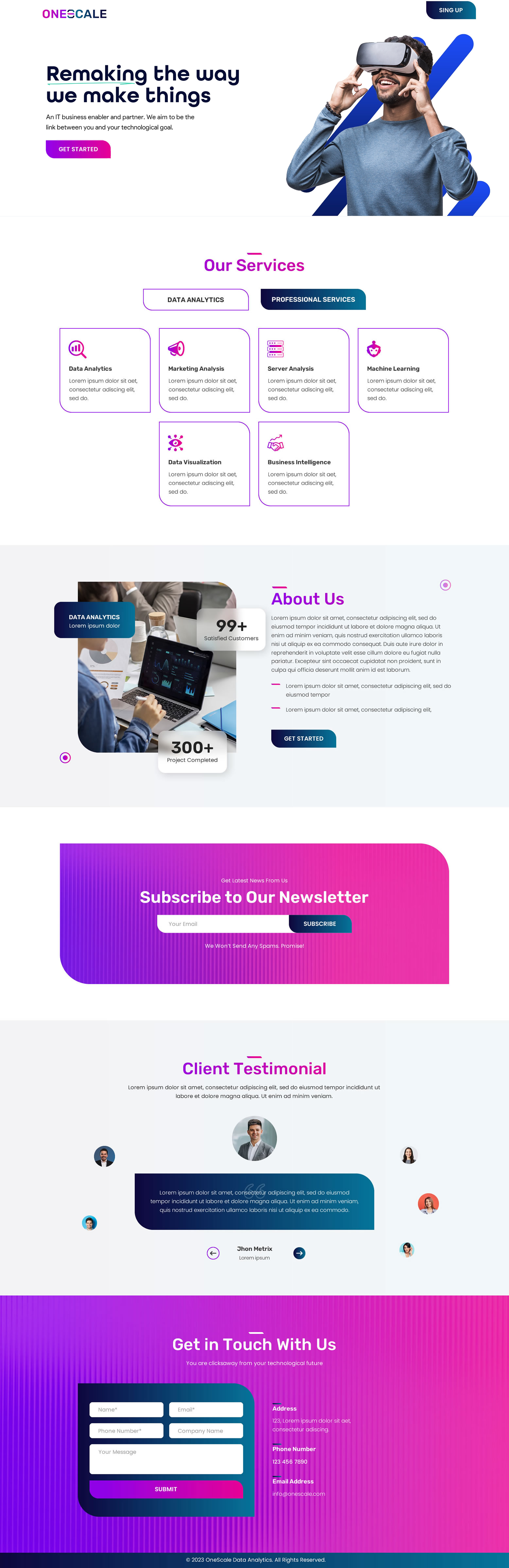 Web Design by Sbss for OneScale | Design #31884476