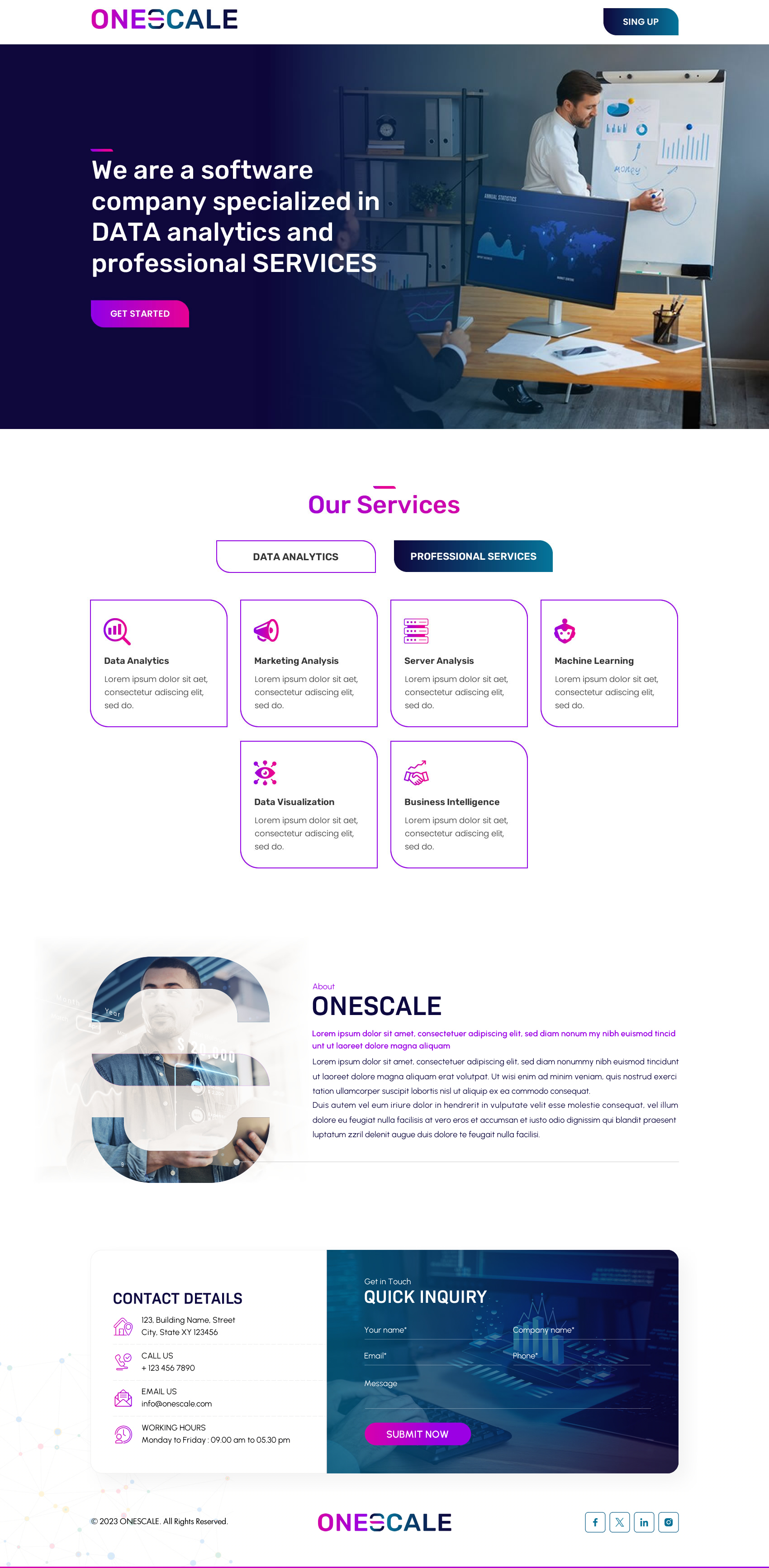 Web Design by Sbss for OneScale | Design #31885074