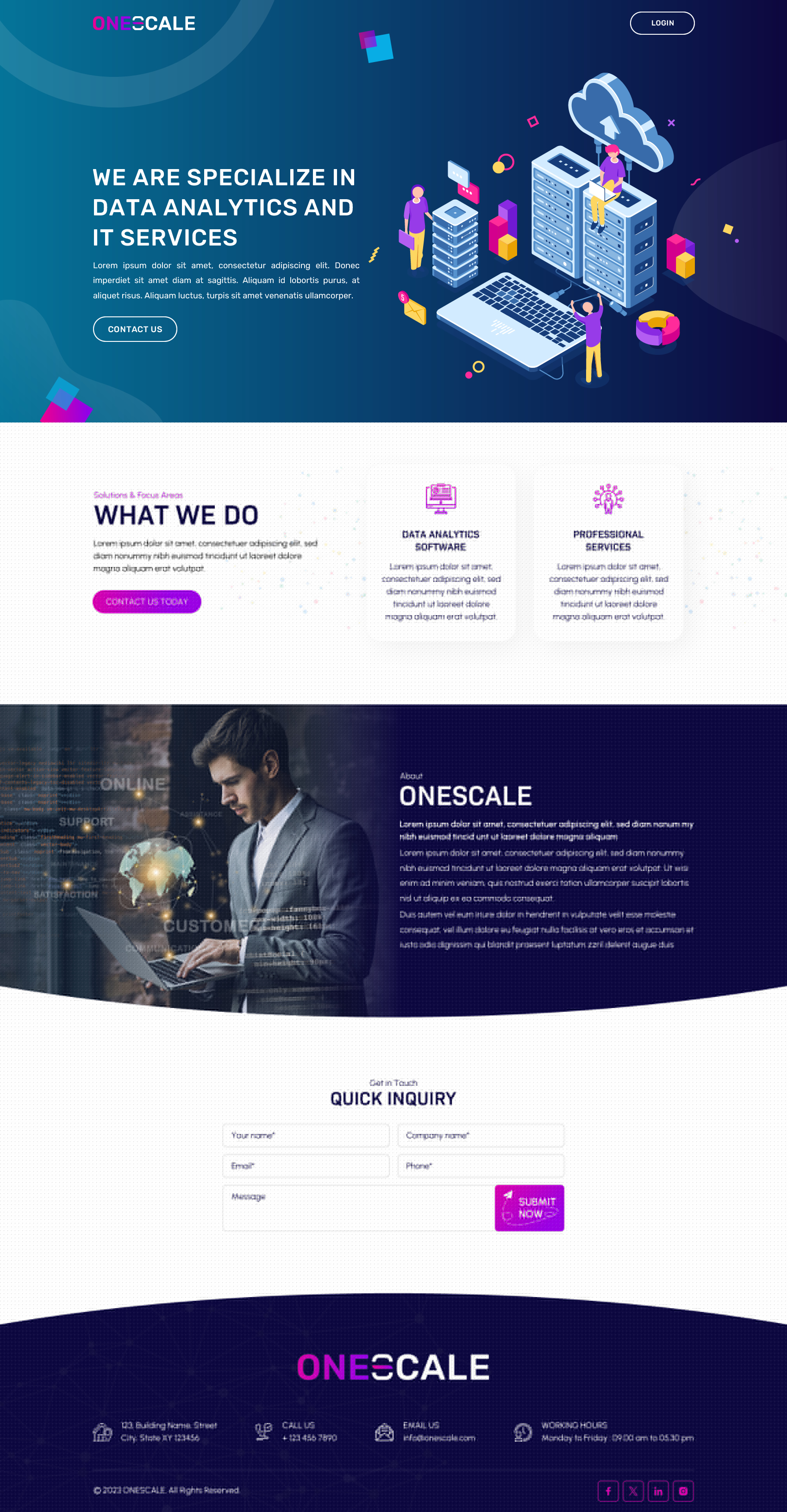 Web Design by Sbss for OneScale | Design #31885077