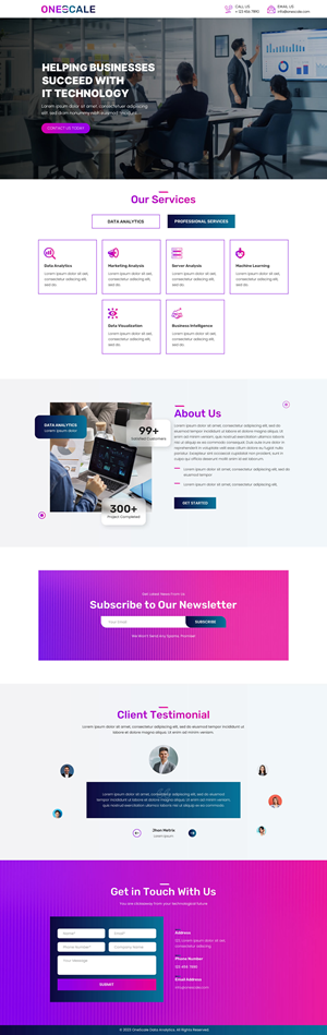Web Design by Sbss for OneScale | Design: #31885090