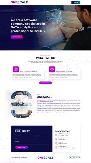Web Design by Sbss for OneScale | Design: #31885091