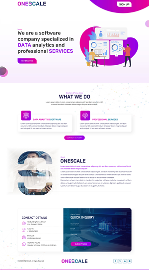 Web Design by Sbss for OneScale | Design: #31885123