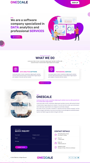 Web Design by Sbss for OneScale | Design: #31885124