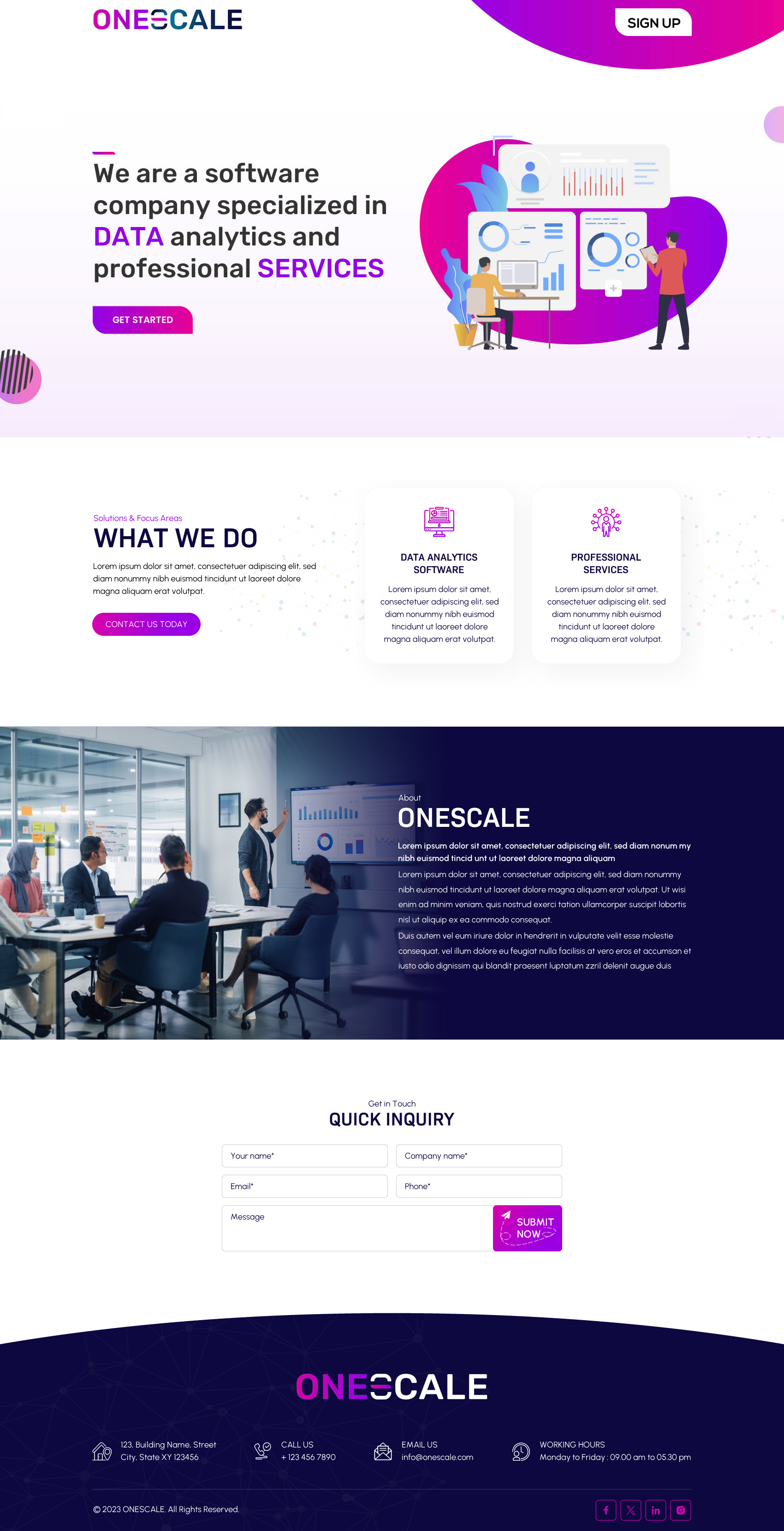 Web Design by Sbss for OneScale | Design #31885125