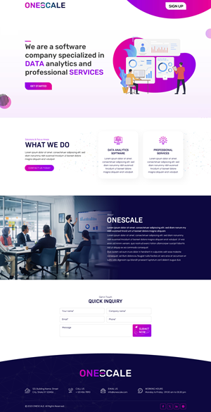 Web Design by Sbss for OneScale | Design: #31885125