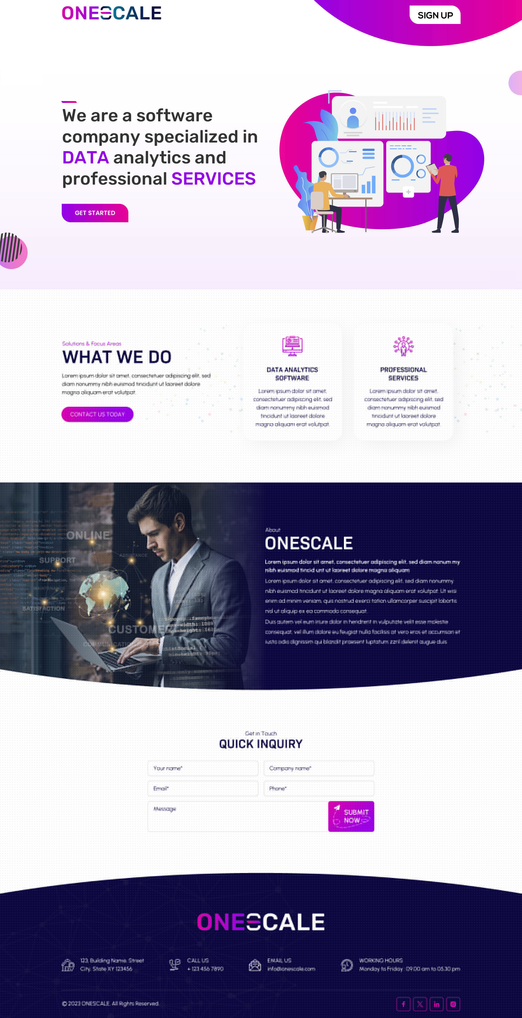 Web Design by Sbss for OneScale | Design #31885126