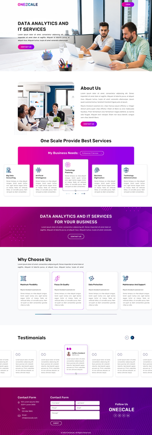 Web Design by Sbss for OneScale | Design: #31888787