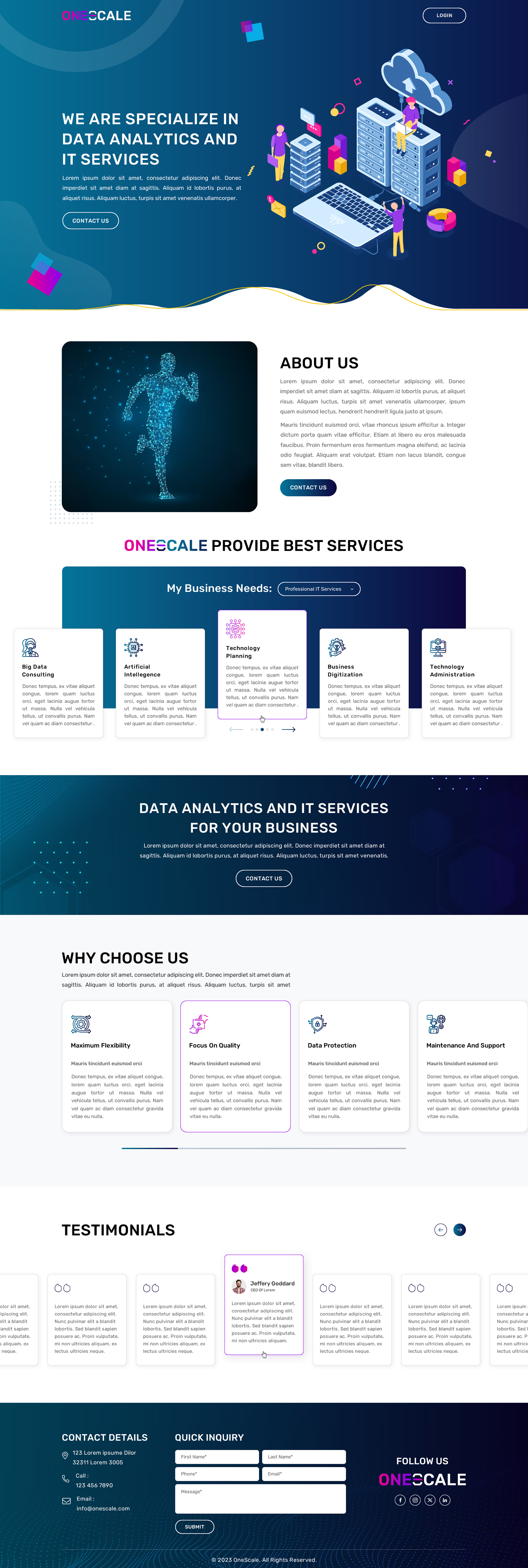 Web Design by Sbss for OneScale | Design #31888901