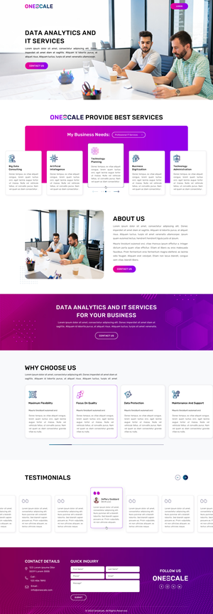Web Design by Sbss for OneScale | Design: #31888902