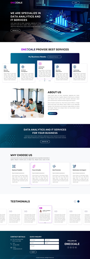 Web Design by Sbss for OneScale | Design: #31889080