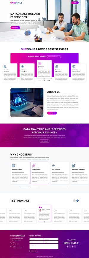 Web Design by Sbss for OneScale | Design: #31890120