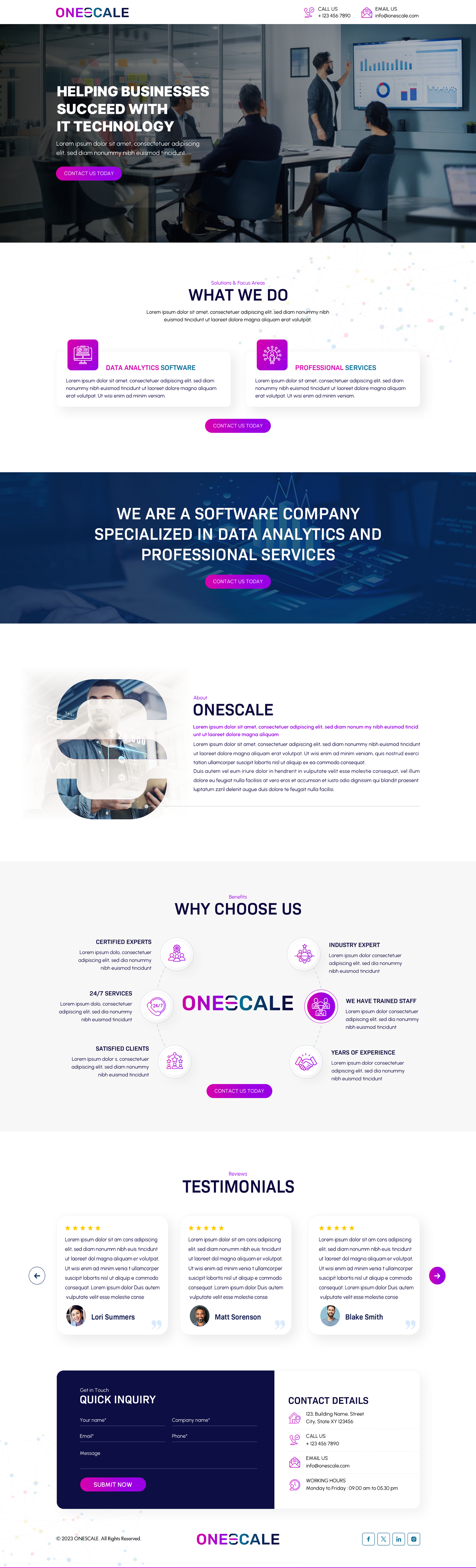 Web Design by Sbss for OneScale | Design #31890491