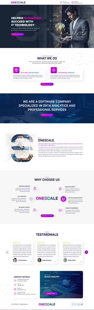 Web Design by Sbss for OneScale | Design: #31890493
