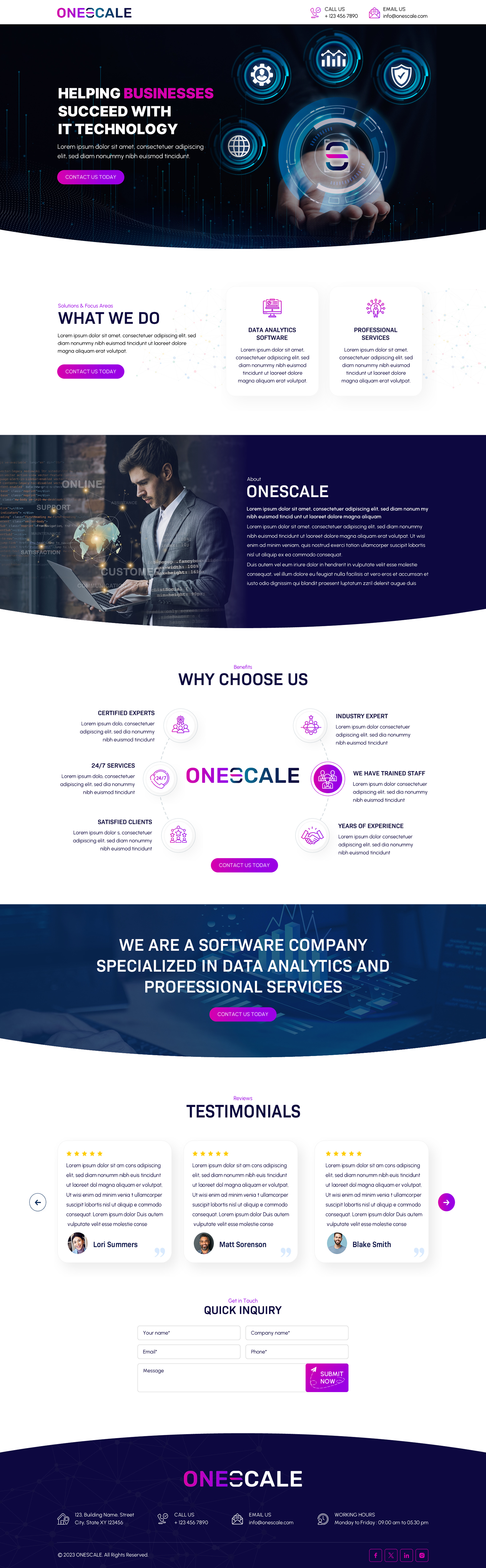 Web Design by Sbss for OneScale | Design #31890494