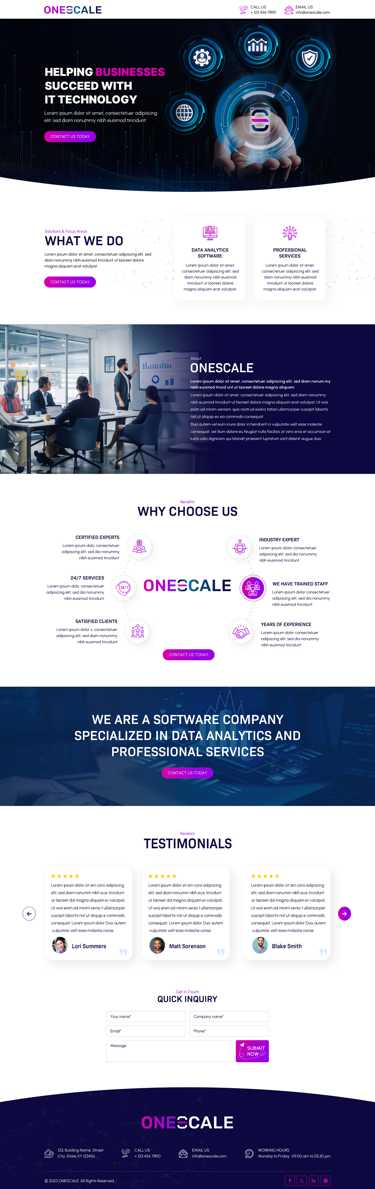 Web Design by Sbss for OneScale | Design #31890495