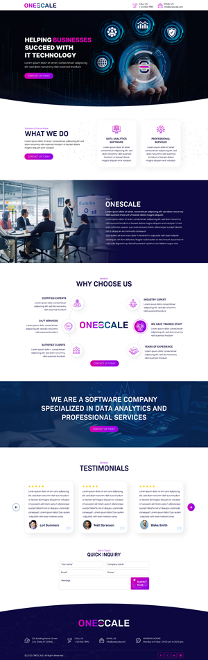 Web Design by Sbss for OneScale | Design: #31890495