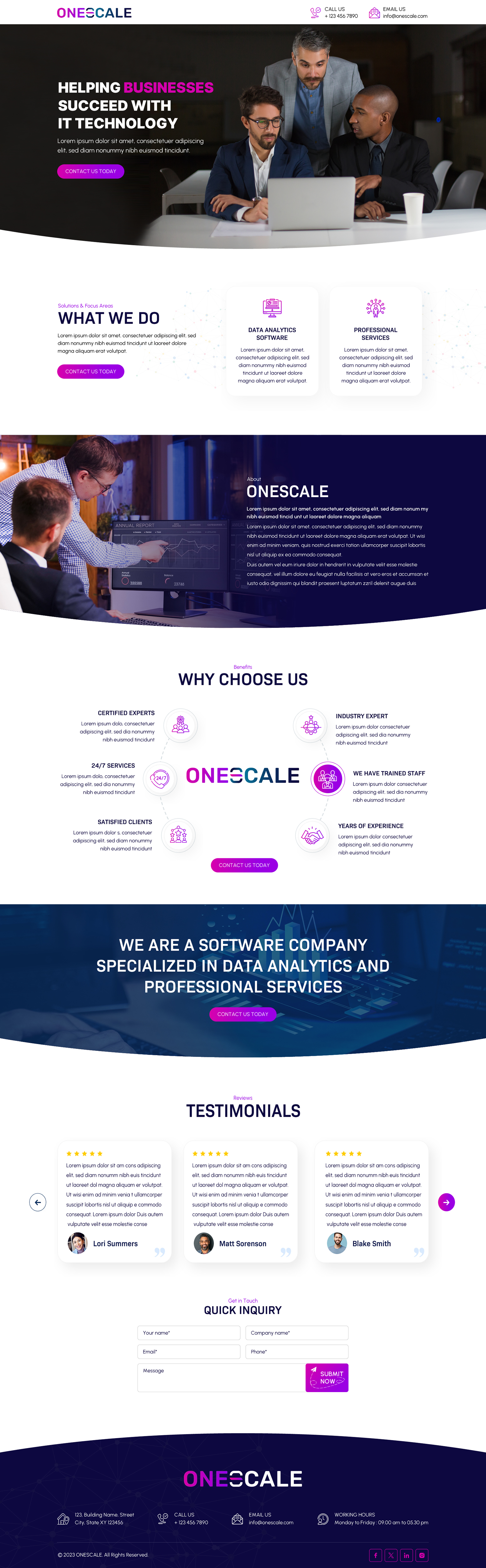 Web Design by Sbss for OneScale | Design #31894306