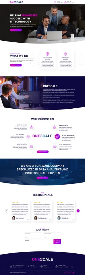 Web Design by Sbss for OneScale | Design: #31894306
