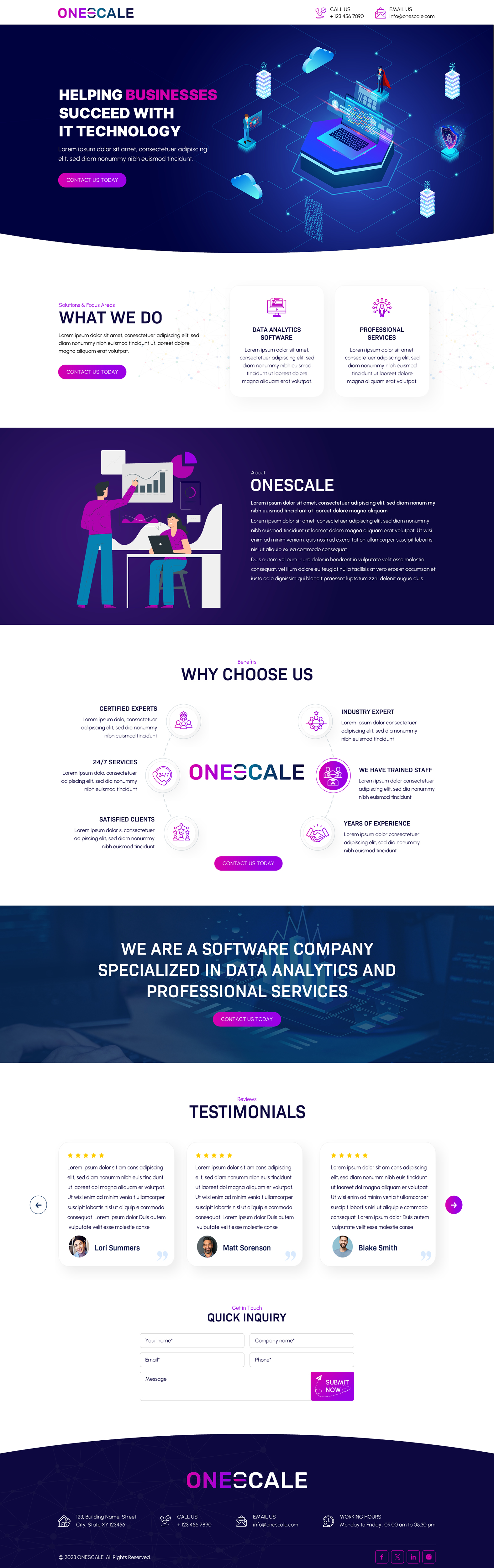 Web Design by Sbss for OneScale | Design #31894309
