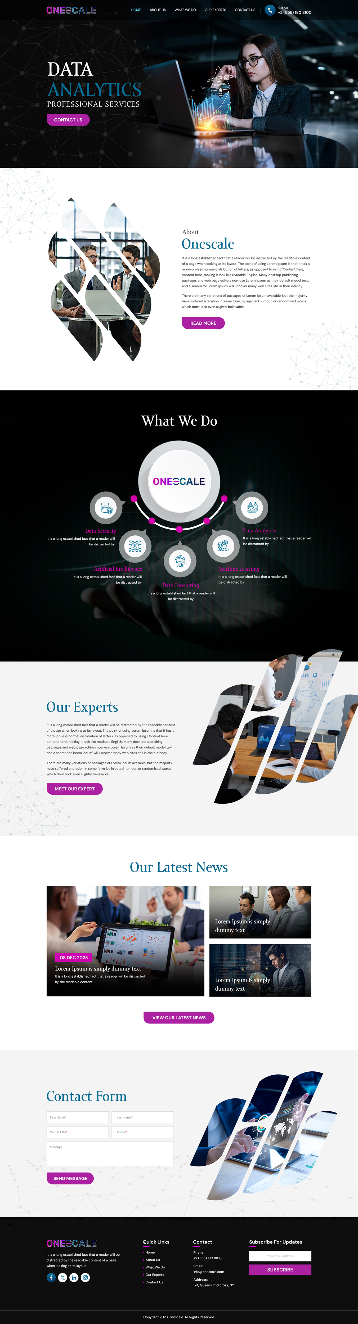 Web Design by Eclick Softwares for OneScale | Design #31894660