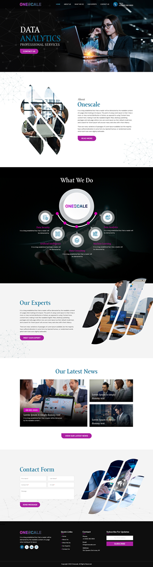 Web Design par Eclick Softwares pour OneScale | Design : #31894660