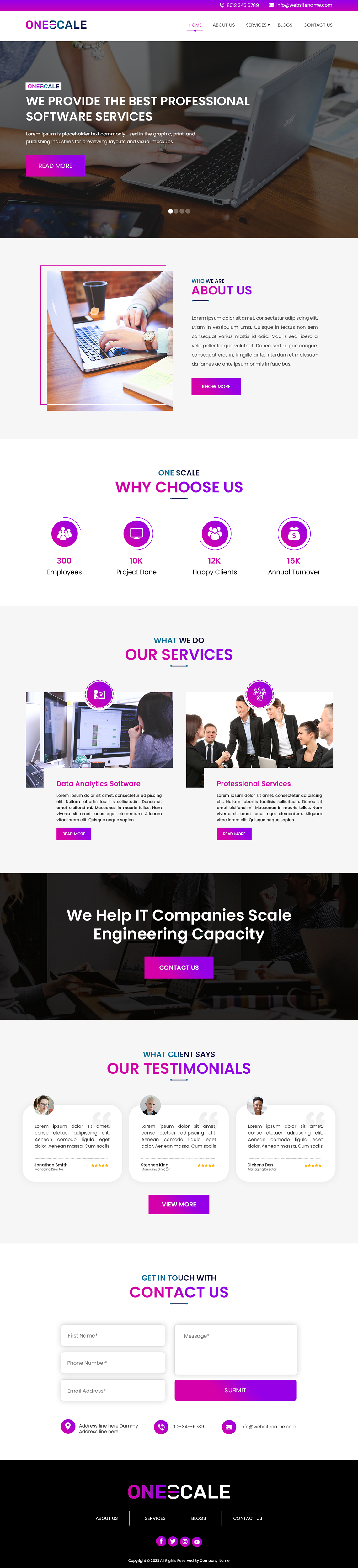 Web Design by Creations Box 2015 for OneScale | Design #31881486