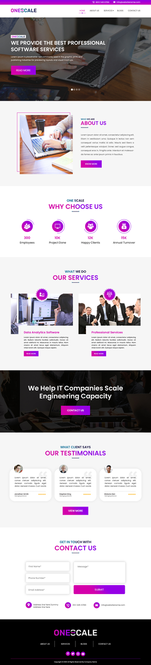 Web Design by Creations Box 2015 for OneScale | Design: #31881486