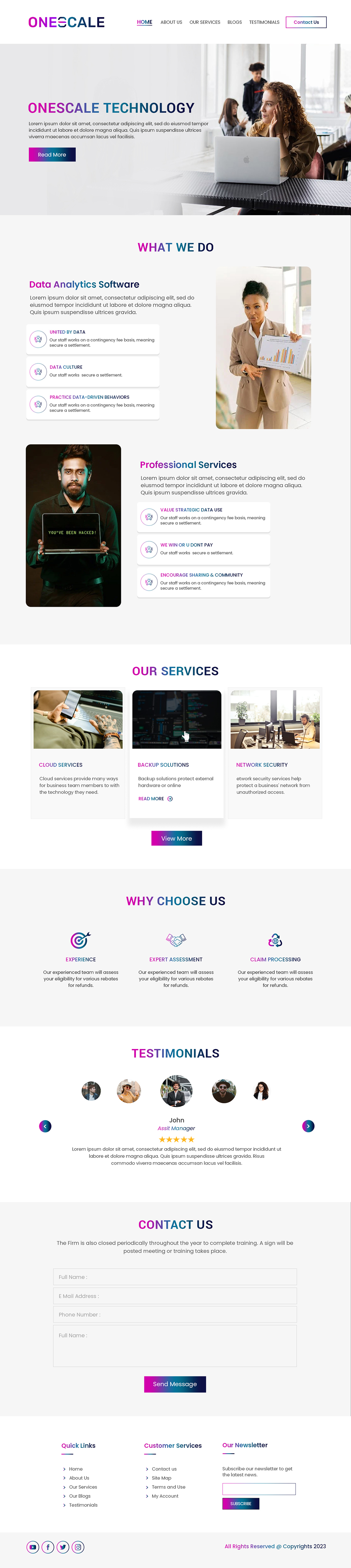 Web Design by Creations Box 2015 for OneScale | Design #31882154