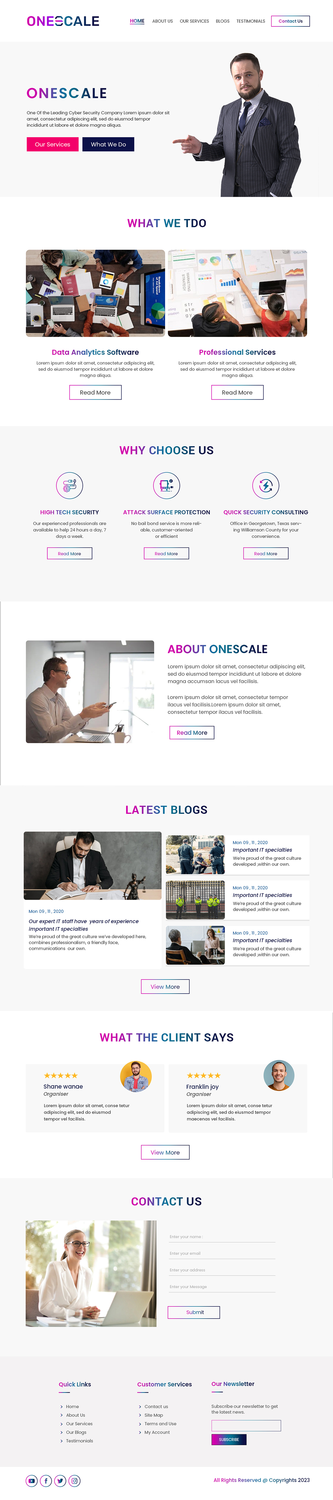 Web Design by Creations Box 2015 for OneScale | Design #31882155