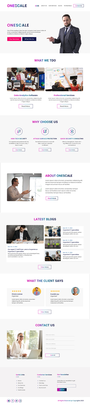 Web Design by Creations Box 2015 for OneScale | Design: #31882155