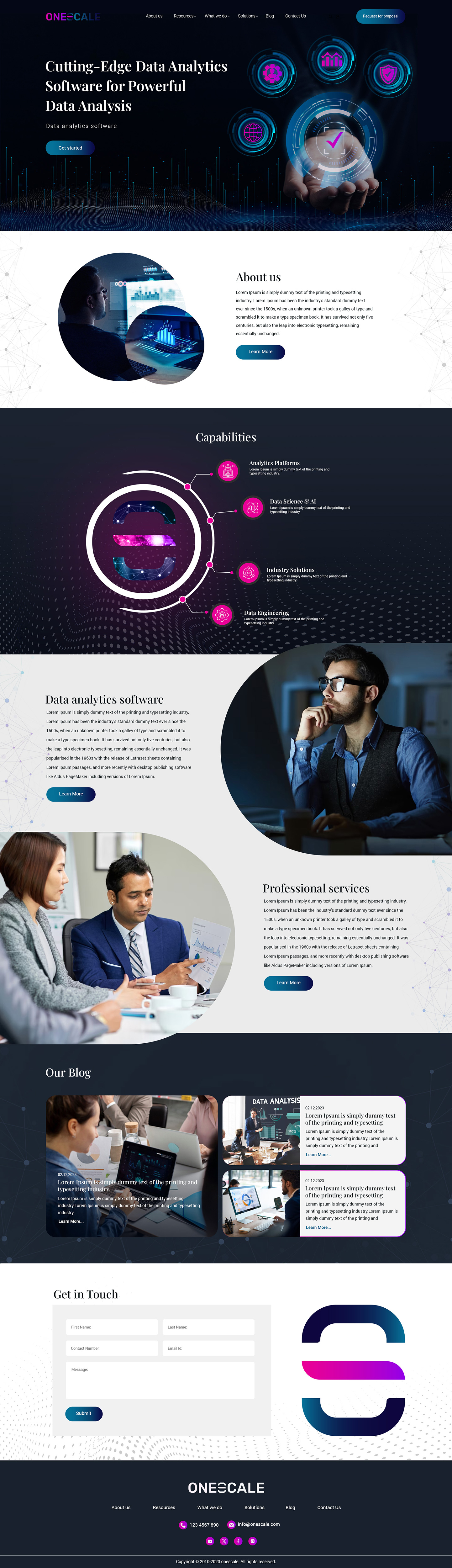 Web Design by creative.bugs for OneScale | Design #31893753