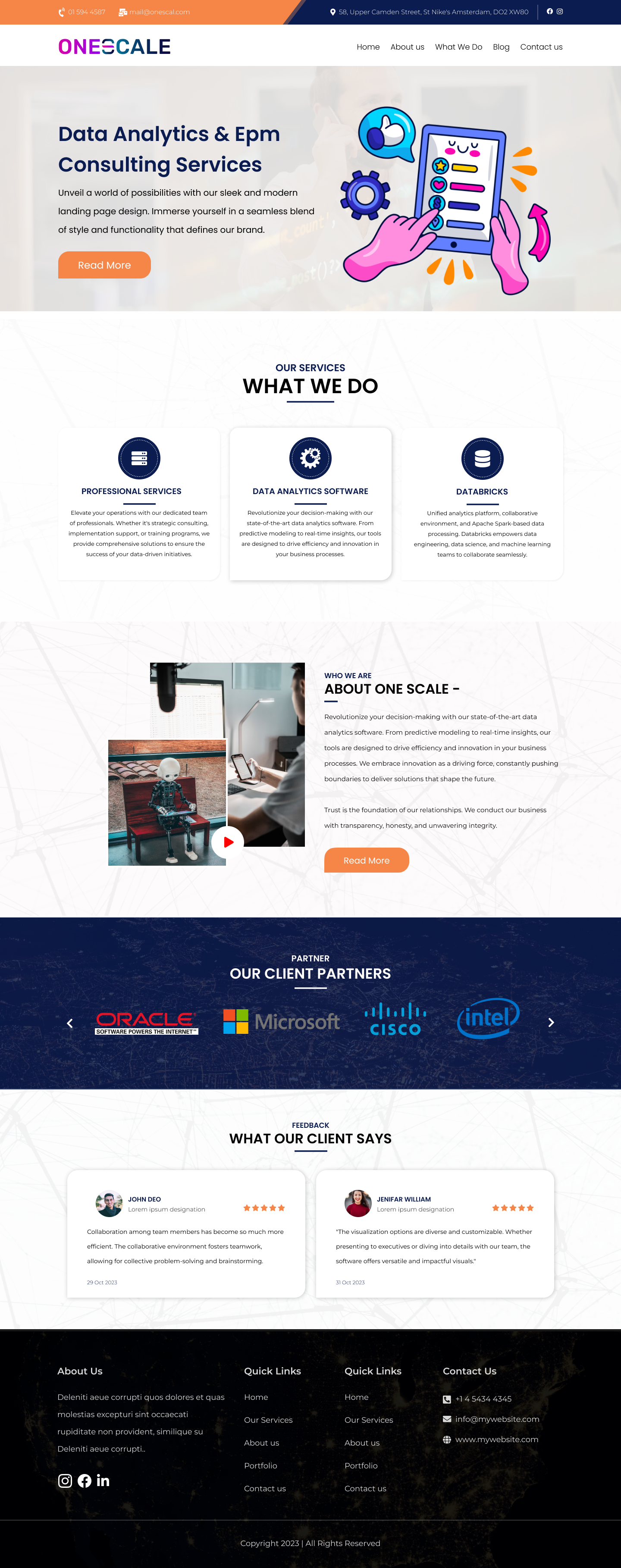 Diseño Web por taurgurdeep para OneScale | Diseño #31881494