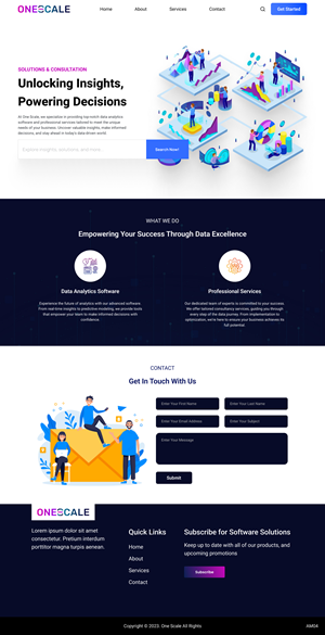 Web Design by Taufik H for OneScale | Design: #31899067