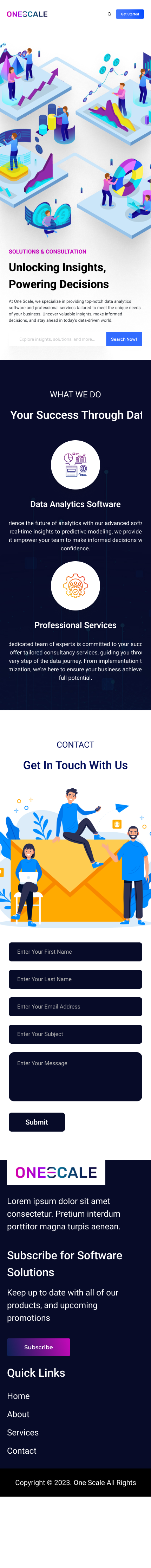 Web Design by Taufik H for OneScale | Design #31899068