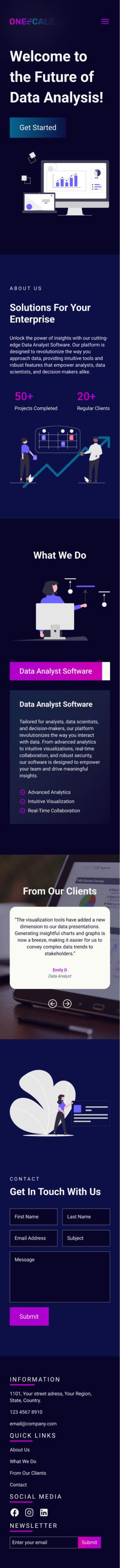 Web Design by Taufik H for OneScale | Design #31899192