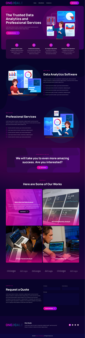Web Design by Taufik H for OneScale | Design: #31899246